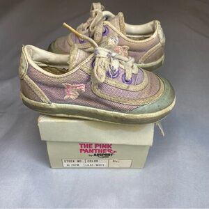Vintage Pink Panther Sneakers By Allsport Children’s Size 5m 1983